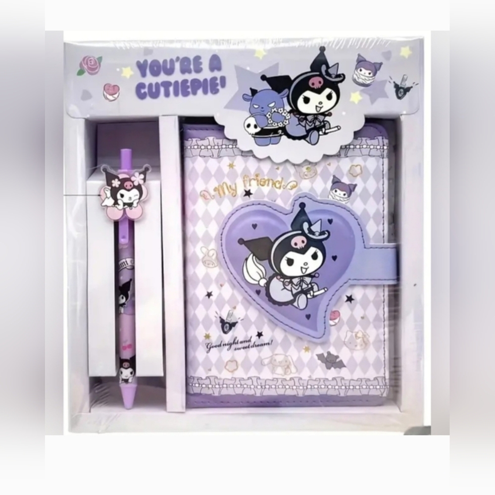 Sanrio Kuromi Bundle Of 3 Stationary Set, Pencils, Pencil/Pen 2 Way Case ALL NEW - Picture 5 of 16